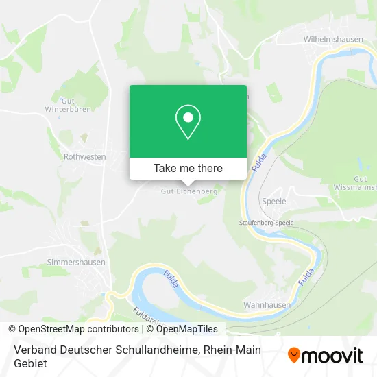 Карта Verband Deutscher Schullandheime