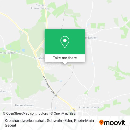 Карта Kreishandwerkerschaft Schwalm-Eder