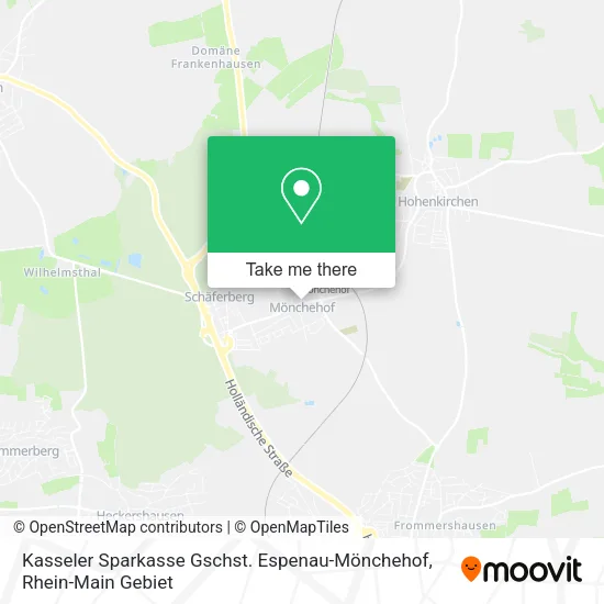 Карта Kasseler Sparkasse Gschst. Espenau-Mönchehof