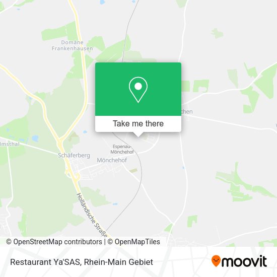 Карта Restaurant Ya'SAS