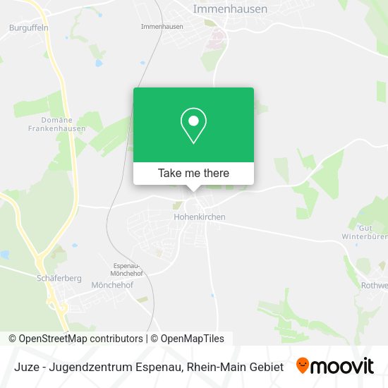 Карта Juze - Jugendzentrum Espenau