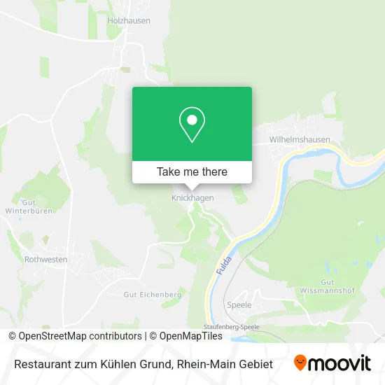 Карта Restaurant zum Kühlen Grund