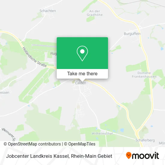 Карта Jobcenter Landkreis Kassel