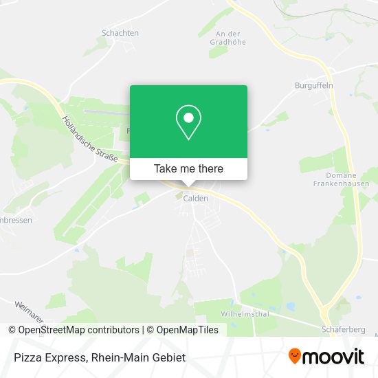 Карта Pizza Express