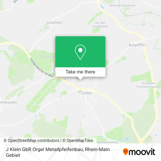 Карта J Klein GbR Orgel Metallpfeifenbau