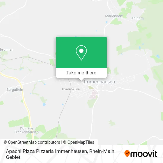 Карта Apachi Pizza Pizzeria Immenhausen