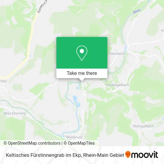 Карта Keltisches Fürstinnengrab im Ekp
