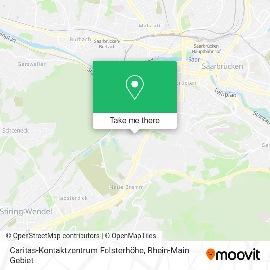 Карта Caritas-Kontaktzentrum Folsterhöhe