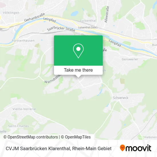 Карта CVJM Saarbrücken Klarenthal
