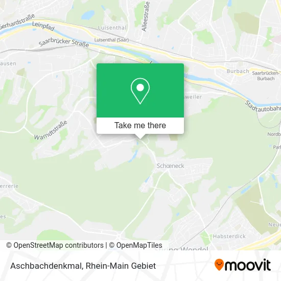 Карта Aschbachdenkmal
