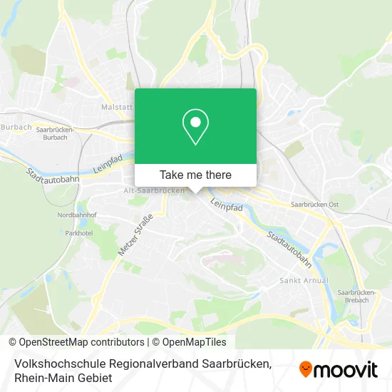 Карта Volkshochschule Regionalverband Saarbrücken