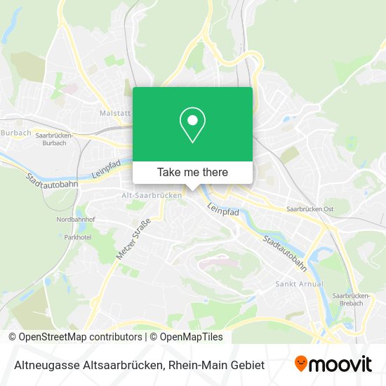 Карта Altneugasse Altsaarbrücken