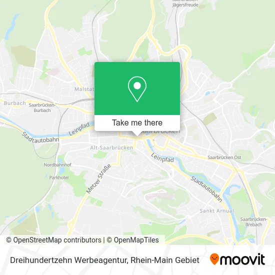 Карта Dreihundertzehn Werbeagentur