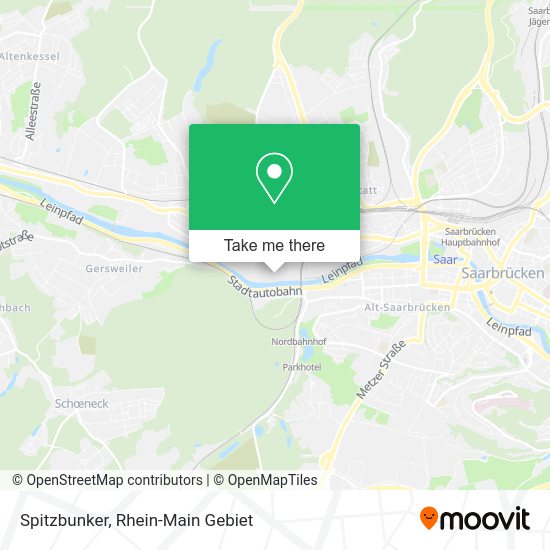 Spitzbunker map