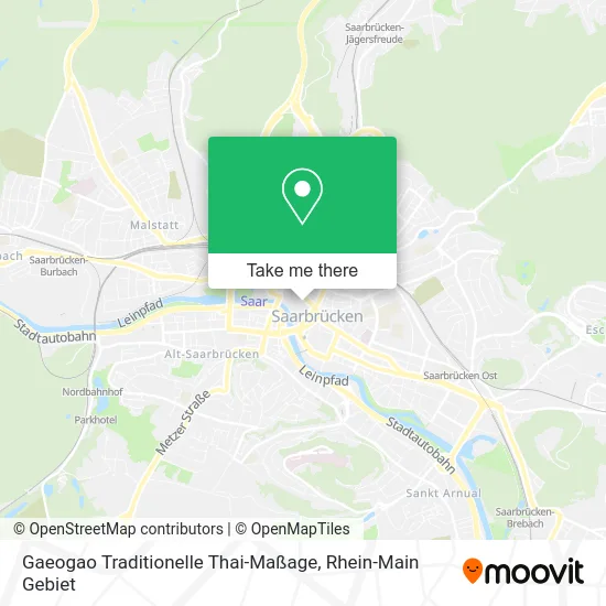 Карта Gaeogao Traditionelle Thai-Maßage