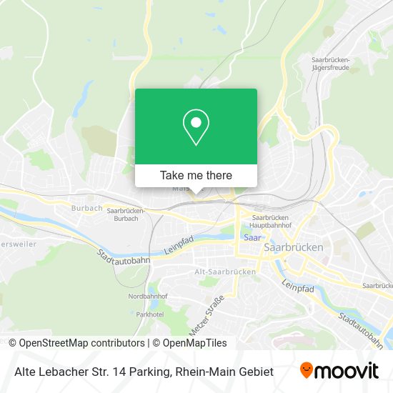 Карта Alte Lebacher Str. 14 Parking