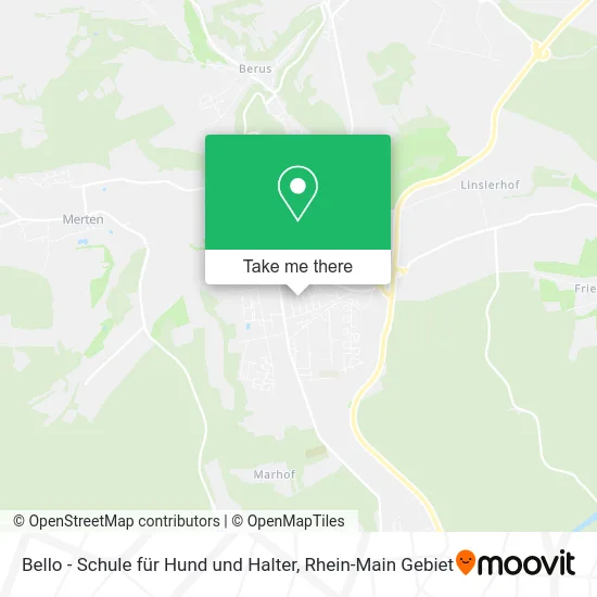 Карта Bello - Schule für Hund und Halter