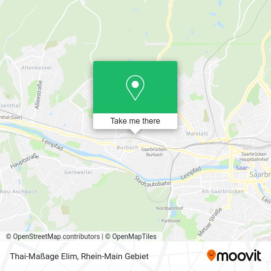Карта Thai-Maßage Elim