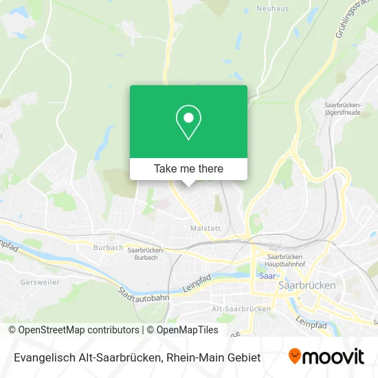 Карта Evangelisch Alt-Saarbrücken