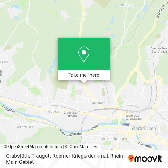 Карта Grabstätte Traugott Roemer Kriegerdenkmal