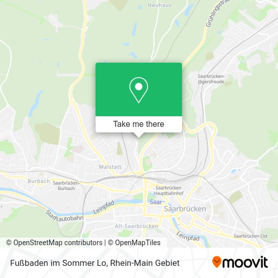 Карта Fußbaden im Sommer Lo