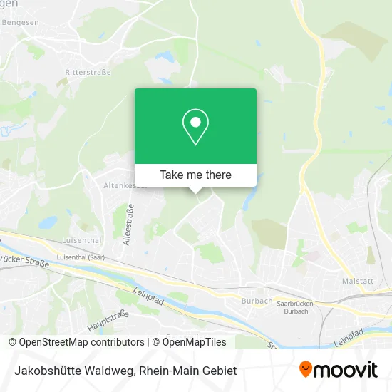 Карта Jakobshütte Waldweg