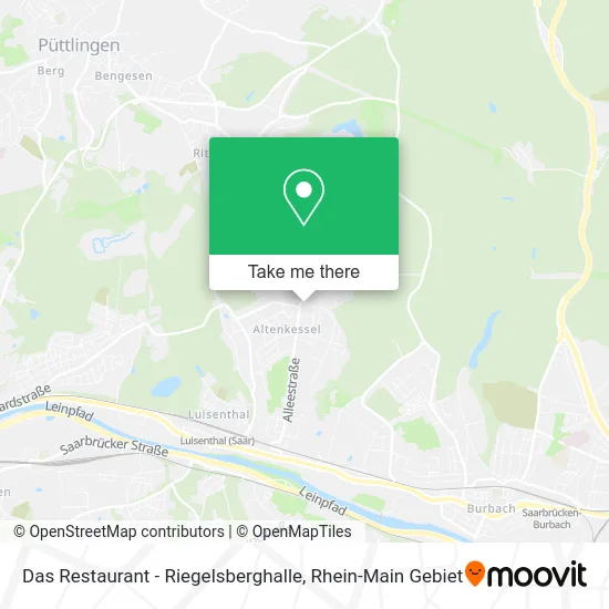 Карта Das Restaurant - Riegelsberghalle