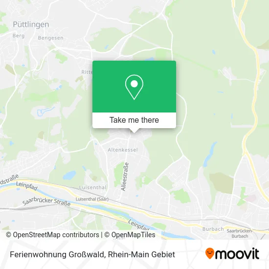 Карта Ferienwohnung Großwald
