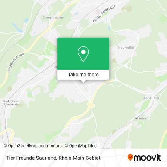 Карта Tier Freunde Saarland