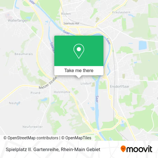 Карта Spielplatz II. Gartenreihe