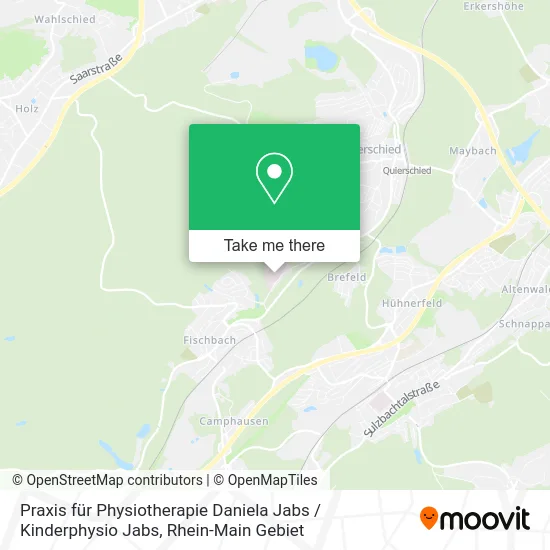 Карта Praxis für Physiotherapie Daniela Jabs / Kinderphysio Jabs