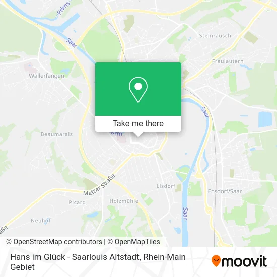 Карта Hans im Glück - Saarlouis Altstadt