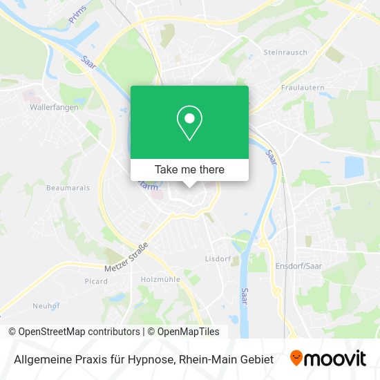 Карта Allgemeine Praxis für Hypnose