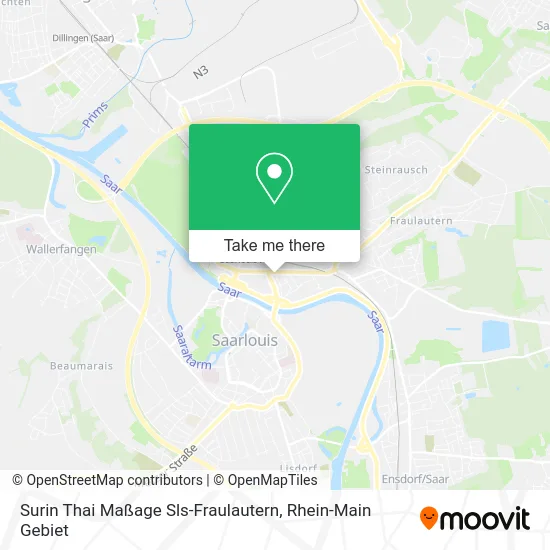 Карта Surin Thai Maßage Sls-Fraulautern