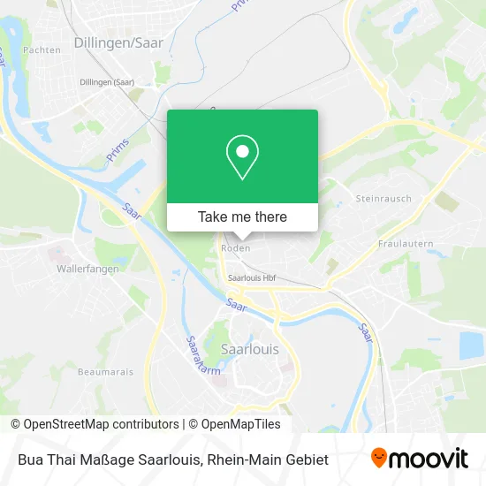 Карта Bua Thai Maßage Saarlouis