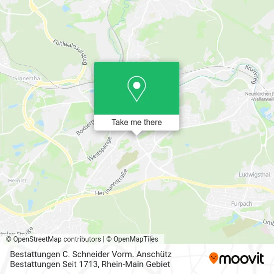 Bestattungen C. Schneider Vorm. Anschütz Bestattungen Seit 1713 map