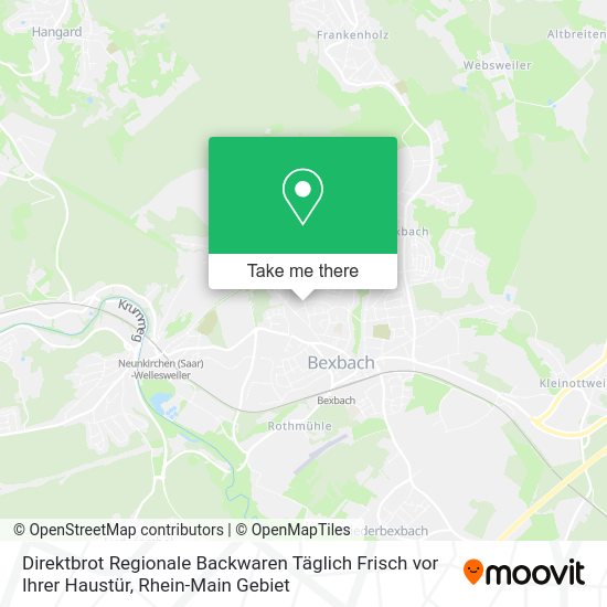 Карта Direktbrot Regionale Backwaren Täglich Frisch vor Ihrer Haustür