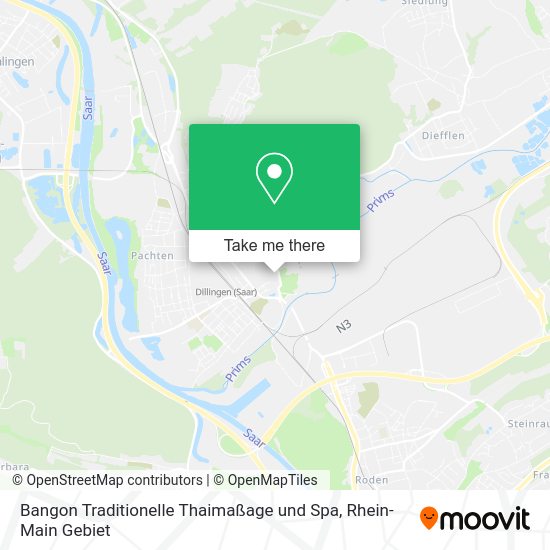 Карта Bangon Traditionelle Thaimaßage und Spa