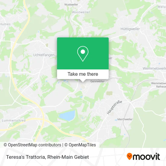 Карта Teresa's Trattoria