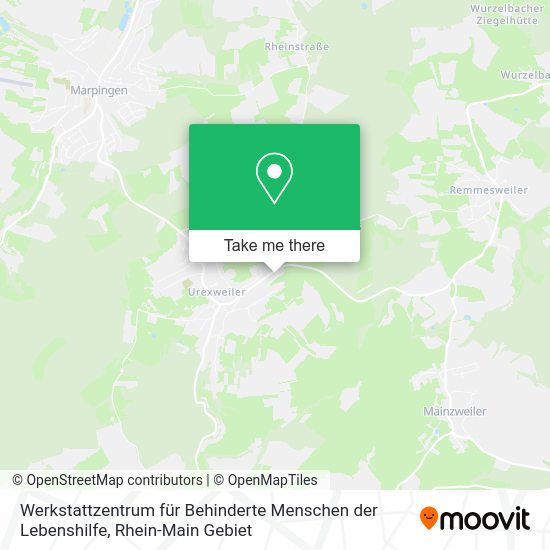 Карта Werkstattzentrum für Behinderte Menschen der Lebenshilfe