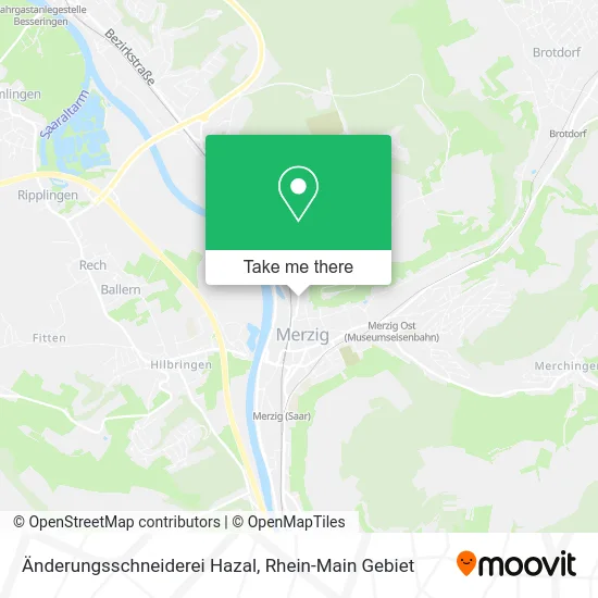 Карта Änderungsschneiderei Hazal