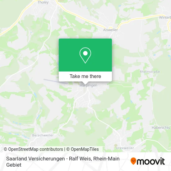 Карта Saarland Versicherungen - Ralf Weis