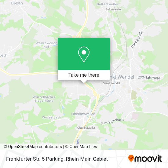Карта Frankfurter Str. 5 Parking