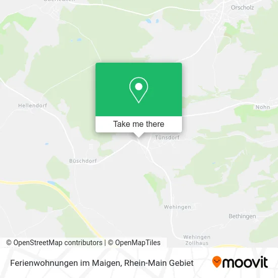 Карта Ferienwohnungen im Maigen
