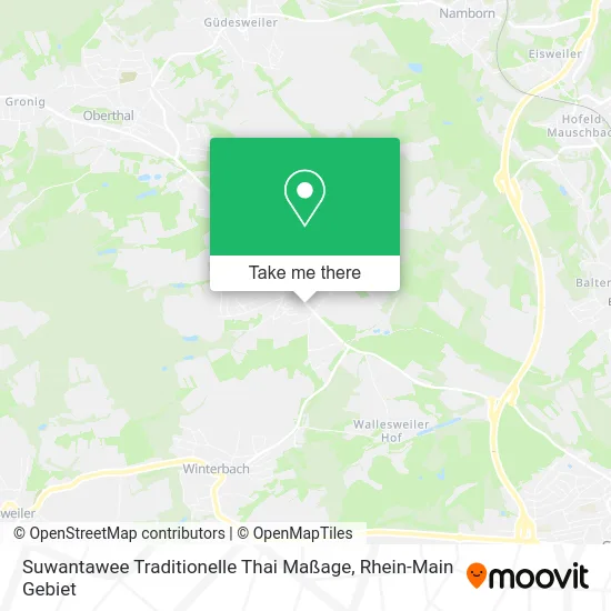 Карта Suwantawee Traditionelle Thai Maßage