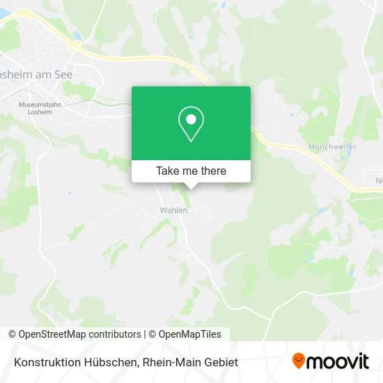 Карта Konstruktion Hübschen
