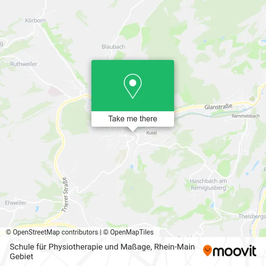 Карта Schule für Physiotherapie und Maßage