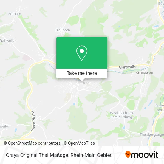 Карта Oraya Original Thai Maßage