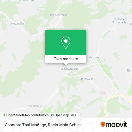 Карта Chanthra Thai-Maßage