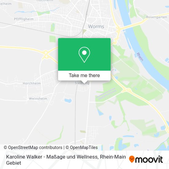 Карта Karoline Walker - Maßage und Wellness